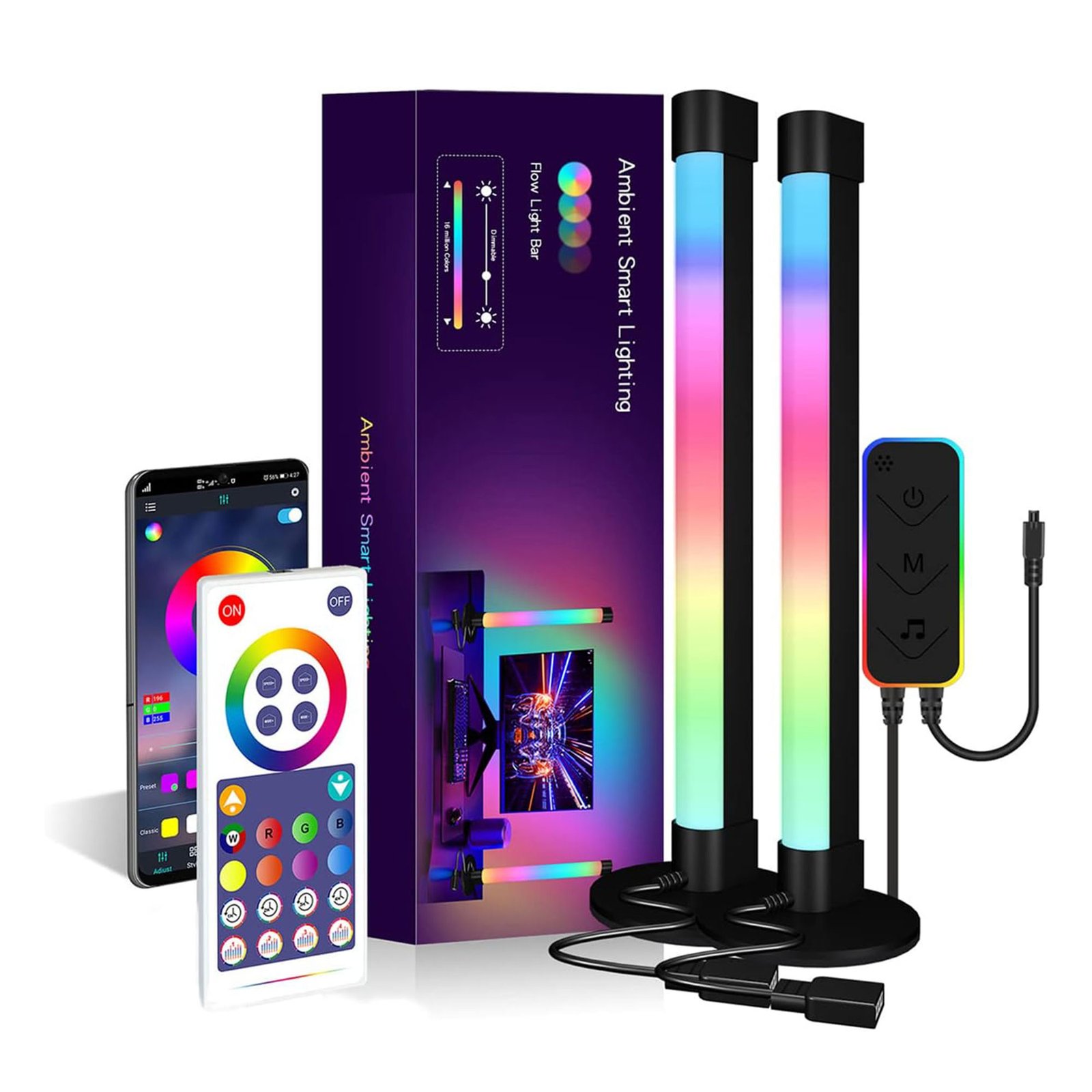 اضاءة RGB ذكية مع مستشعر لشاشات التلفاز - الصورة 3